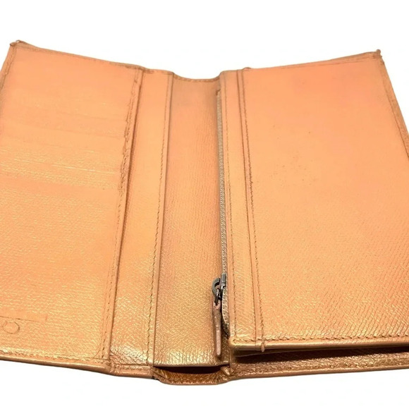 Chanel long wallet REFURBISHED in champagne pink - Picture 4 of 15